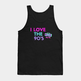 I Love The 90s - Pink Tank Top